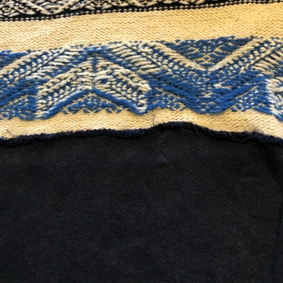 Free People Blue White Nordic Sweater - Picture 8 of 10
